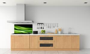 Panou sticlă decorativa bucătărie fundal valuri verzi
