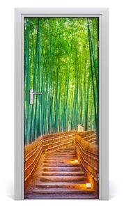 Autocolante pentru usi pădure de bambus ușă autoadezive