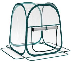 Outsunny Seră Mică Portabilă cu Design Pop-up și Geantă de Depozitare, 70x70x80 cm, Transparent | Aosom Romania