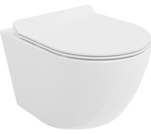 Mexen Lena vas de toaletă Rimless cu capac slim cu închidere lentă , duroplast, Albă - 30224000
