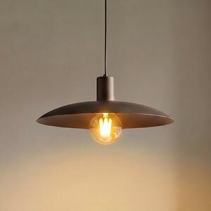 TK Lighting Lampă suspendată Astra, maro, metal, Ø 41 cm, E27, reglabil, Maro / Rugină, Camera de zi / sufragerie, Metal, Modern
