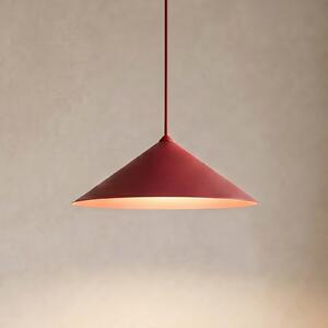 TK Lighting Lampă suspendată Lume L, roșu burgund, metal, Ø 40 cm, GX53, reglabil, Roșu, Camera de zi / sufragerie, Metal, Modern