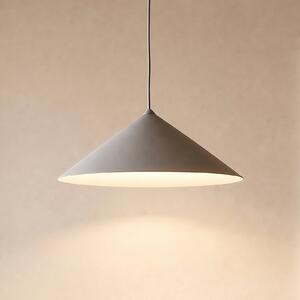 TK Lighting Lampă suspendată Lume L, gri-bej, metal, Ø 40 cm, GX53, reglabil, Gri, Camera de zi / sufragerie, Metal, Modern