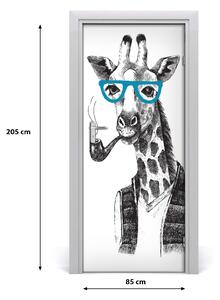 Autocolante pentru usi ochelari Girafele