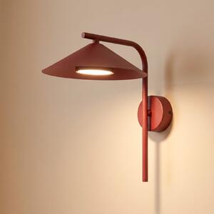 TK Lighting Aplică de perete Lume S, roșu burgund, metal, înălțime 31 cm, GX53, reglabil, Roșu, Camera de zi / sufragerie, Metal, Modern