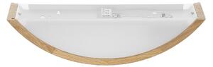 TEMAR LIGHTING Aplică de perete Cleo D1DR410, lemn stejar, lungime 41 cm, E27, reglabil, Lemn, Camera de zi / sufragerie, Lemn, Modern