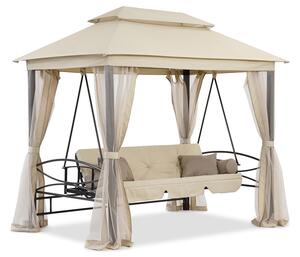 Balansoar de grădină din metal Nice Premium Garden Point bej