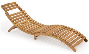 Șezlong de grădină modern din lemn de acacia Liberia Garden Point