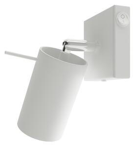 Lampă de perete RING alb cu întrerupător