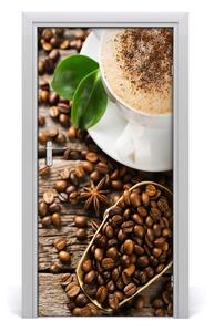 Autocolante pentru usi Furnir imagini de fundal adezive uși de cafea