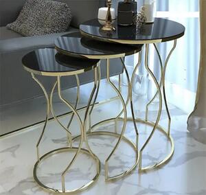 Set masuta de cafea,sticla, seria 259,Homs, 3 buc,5006