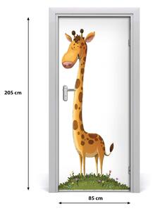 Autocolante pentru usi girafă de perete