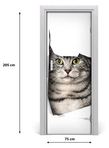 Autocolante pentru usi Auto-adezive pe ușa pisica în gaura