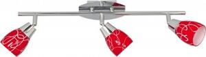 Plafoniera moderna 3 becuri G9 ROSSO KL7746 Klausen