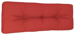 Pernă de paleți, roșu, 120x40x12 cm, material textil