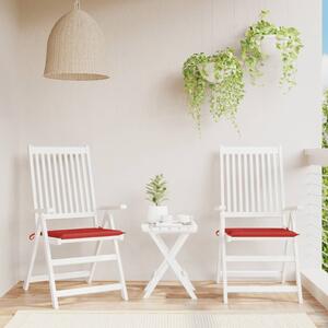 Perne scaune de grădină 2 buc. roșu 50x50x3 cm țesătură Oxford