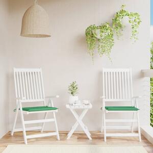 Perne scaune de grădină 2 buc. verde 50x50x3 cm țesătură Oxford