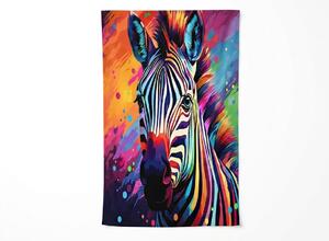 Prosop de plaja XL cu uscare rapida ZEBRINA colorat 100 x 180 cm, 100% microfibra