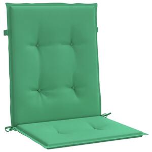 Perne cu spătar mic, 6 buc., verde, 100x50x3 cm, textil oxford
