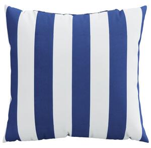 Perne decorative, 4 buc., albastru și alb, 40x40 cm, textil