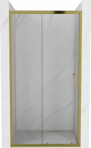 Mexen Apia ușă de duș culisantă 90 cm, transparent, Aurie - 845-090-000-50-00