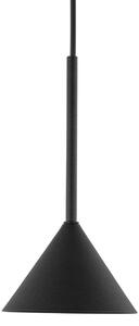 TK Lighting Lampă suspendată Cono Mini, 1 bec, Ø 12 cm, negru GU10, reglabil, Negru, Camera de zi / sufragerie, Metal, Modern