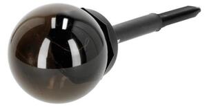 Lampă solară LED GLEAM, 1,2 V, 3000 K, IP44, 40 mAh, fumuriu/negru