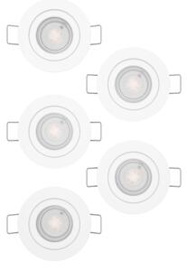 Eglo 902263 - Set 5x spot LED încastrat BARRANCO, 4,8W/230V, alb