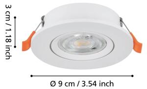 Eglo 902261 - Spot LED încastrat BARRANCO LED/4,8W/230V alb