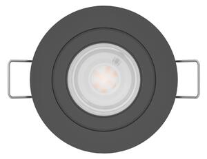 Eglo 902236 - Spot LED încastrat pentru baie BARRANCO 1xGU10/4,5W/230V IP44 negru
