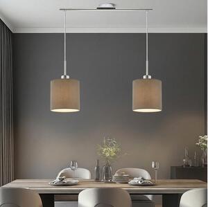 Eglo - Lustră LED TUNJA pe cablu 2xE27/60W/230V taupe