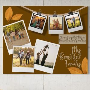 Tablou Canvas Personalizat cu 6 Poze Pentru Familie " My Beautiful Family", PS116