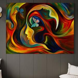 Tablou Canvas Premium LuxCanva® A1092, Butterfly Dream , Abstract, Fluturi, Vis Colorat, Culori Vibrante