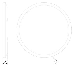 Plafonieră LED pentru baie Globo 41562-18B SAPANA LED/18W/230V IP44