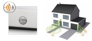Philips 17274/47/16 - Corp de iluminat exterior LED cu senzor RACCOON, 3W, IP44