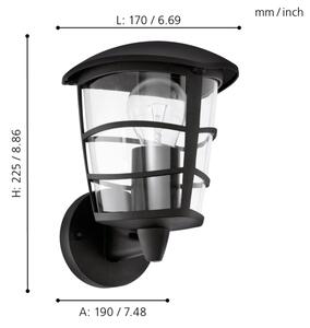 Eglo 93097 - LED Aplică perete exterior ALORIA 1xE27/8,5W/230V