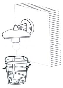Eglo 93098 - LED Aplică perete exterior ALORIA 1xE27/8,5W/230V