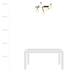Plafonieră SMART 5xE14/10W/230V negru/alb
