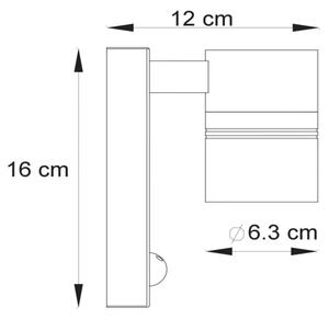 Lucide 14866/05/30 - LED Lampă exterior cu senzor ARNE-LED 1xGU10/5W/230V