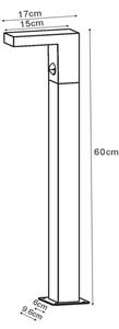 Lucide 28851/61/30 - LED lampa exterior cu senzor TEXAS-IR LED/6W/230V IP54