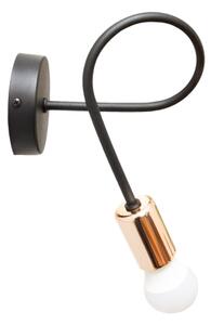Aplică perete TUBE 1xE27/15W/230V negru