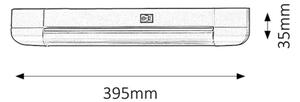 Rabalux 2306 - Lampă design minimalist BAND LIGHT 1xG13/10W/230V argintiu