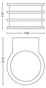Philips 17401/93/P0 - LED exterior Hue LUCCA 1xE27/9,5W/230V IP44