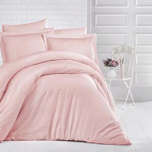 Pucioasa Lenjerie de pat din damasc roz, HORECA