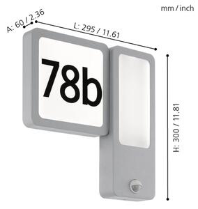 Eglo 97297 - Aplică de perete pentru exterior CHEIRA 2xLED/2,7W + LED/3,6W/230V IP44