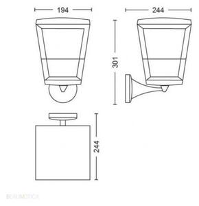 Philips Hue ECONIC 17439/30/P7 LED RGBW 15W 230V IP44 iluminat exterior