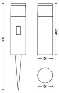 Philips 17437/30/P7 - LED RGB Lampă exterior Hue CALLA LED/8W/24V IP65