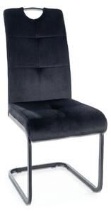 Scaun de bucaterie Axo Velvet, negru
