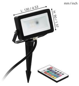 Eglo 98185 - Proiector LED RGB FAEDO 4 LED/10W/230V + telecomandă