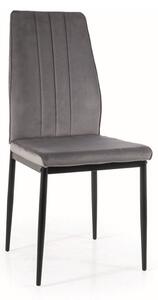 Scaun de bucaterie Atom Velvet, gri